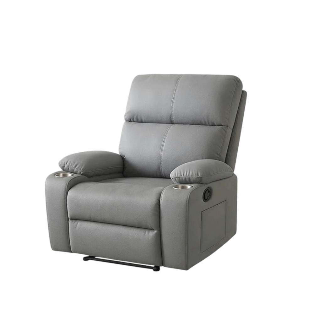 โซฟาปรับเอนนอน ELIFE รุ่น SOFA-01*FCN สีเทา มีที่วางแก้ว